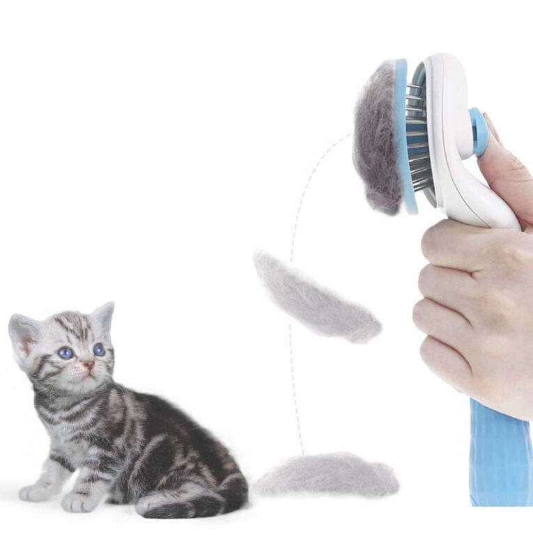 slicker brush hair removal