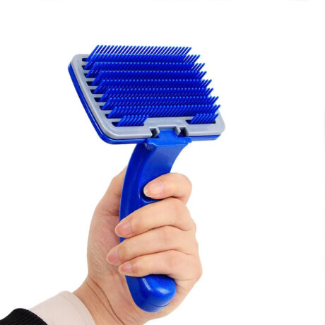 pet blue push slicker brush