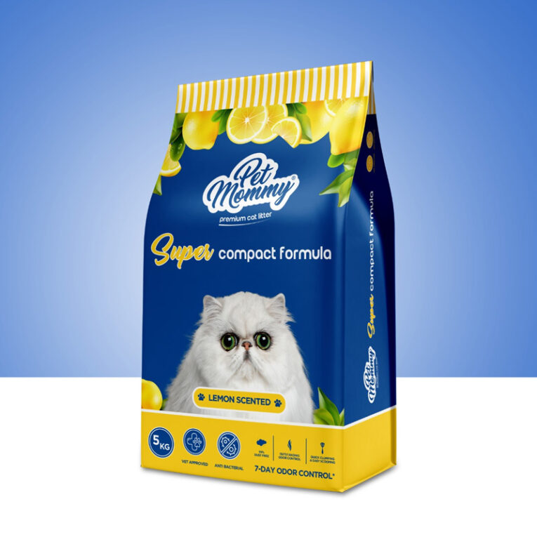 pet mommy cat litter with lemon fragrance