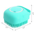 silicon shower brush dimensions