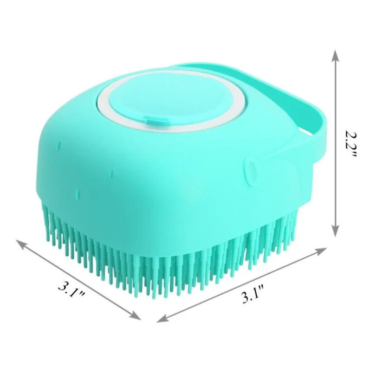 silicon shower brush dimensions